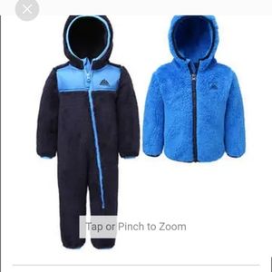 Snozu Infant 2-piece Fleece Set, Blue nwt